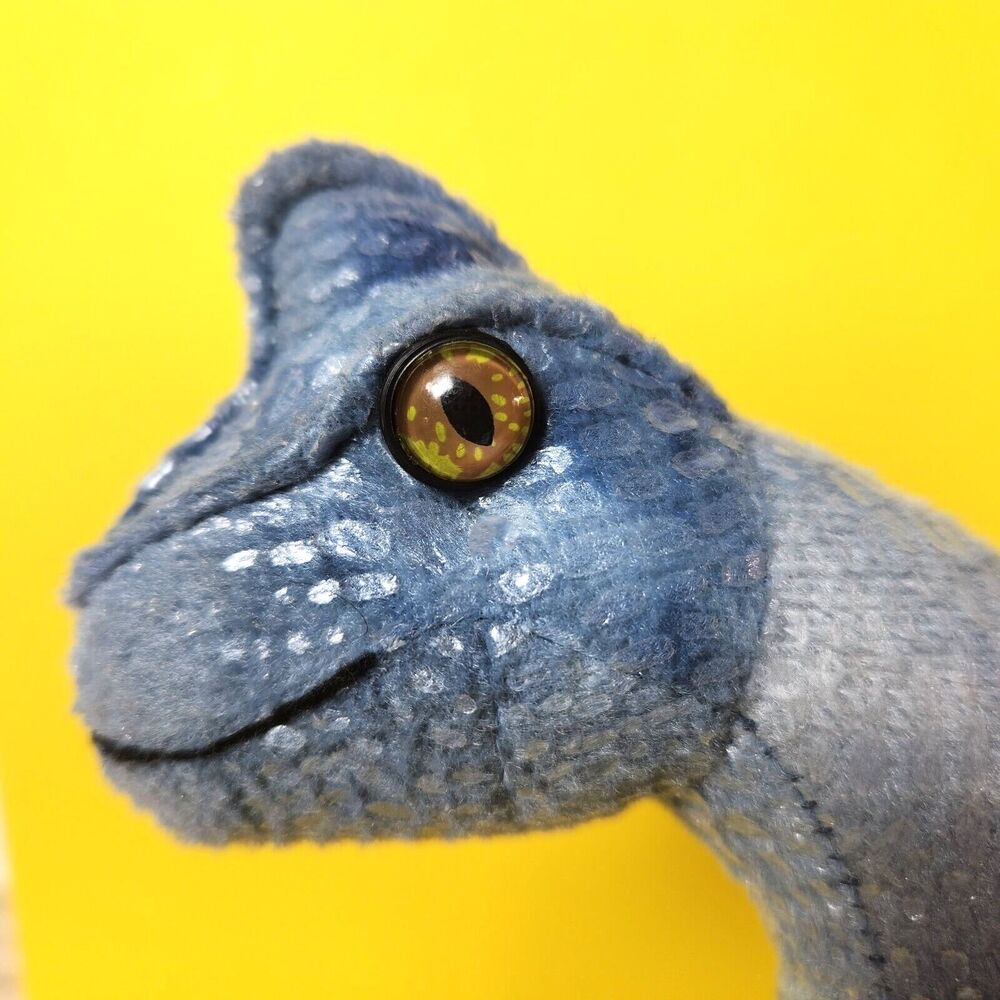 Aurora Dinosaur Brachiosaurus Plush Toy  Stuffed Animal  Metallic Blue 15.5 in.